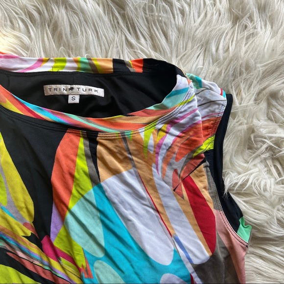 TRINA TURK abstract print stretch mini dress - Picture 6 of 9